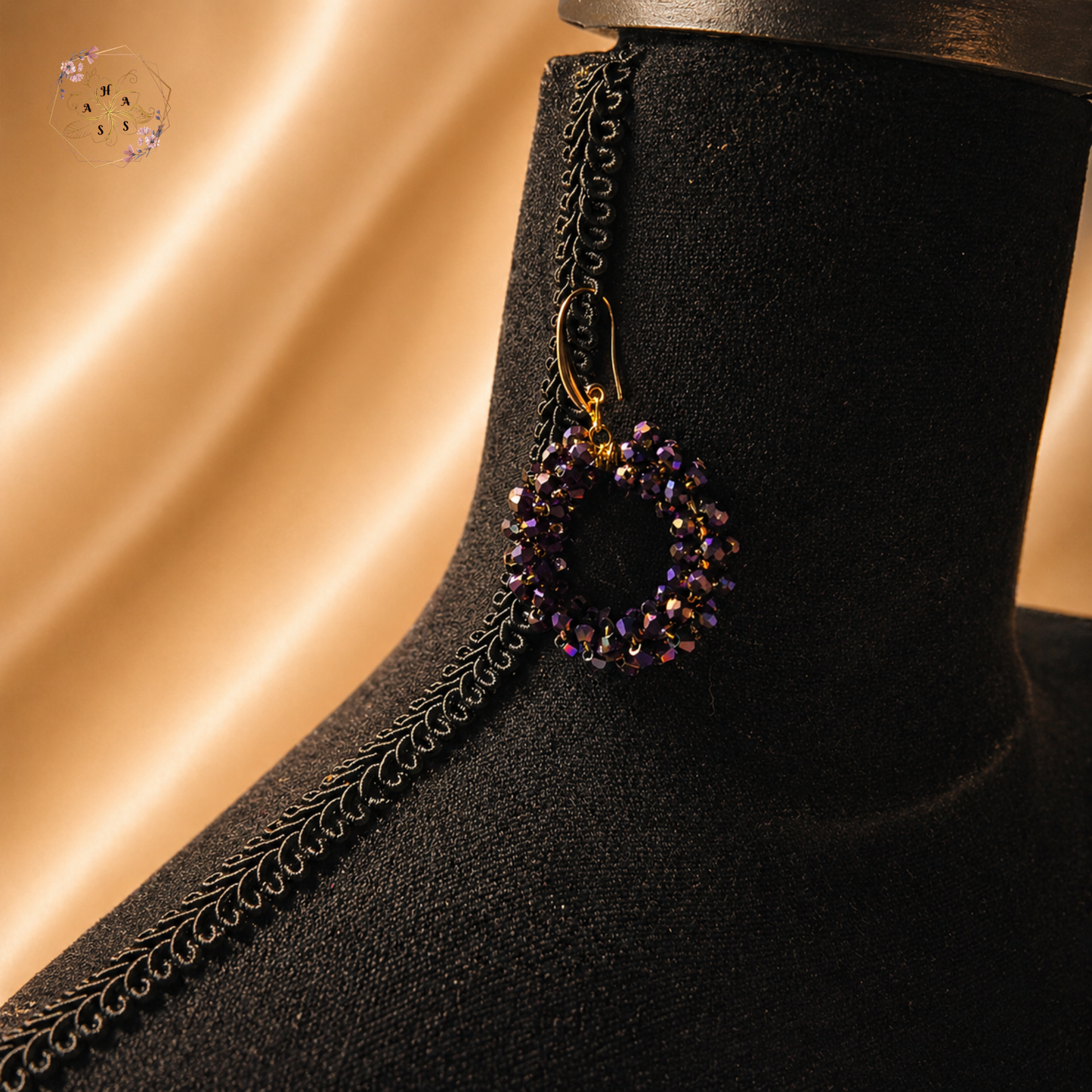 Fleurs Améthyste – Boucles d'oreilles
