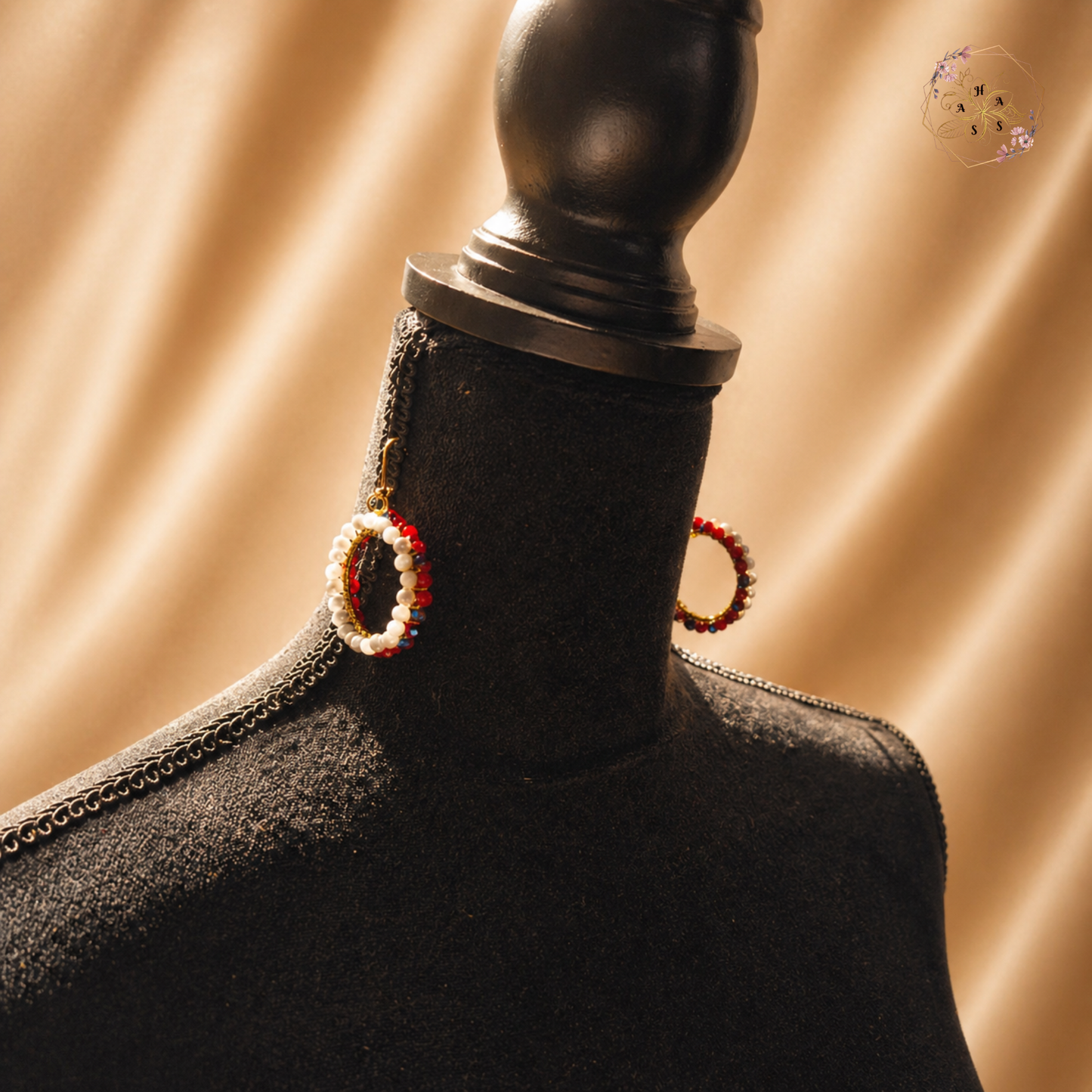 Fleurs Miroir – Boucles d'oreilles