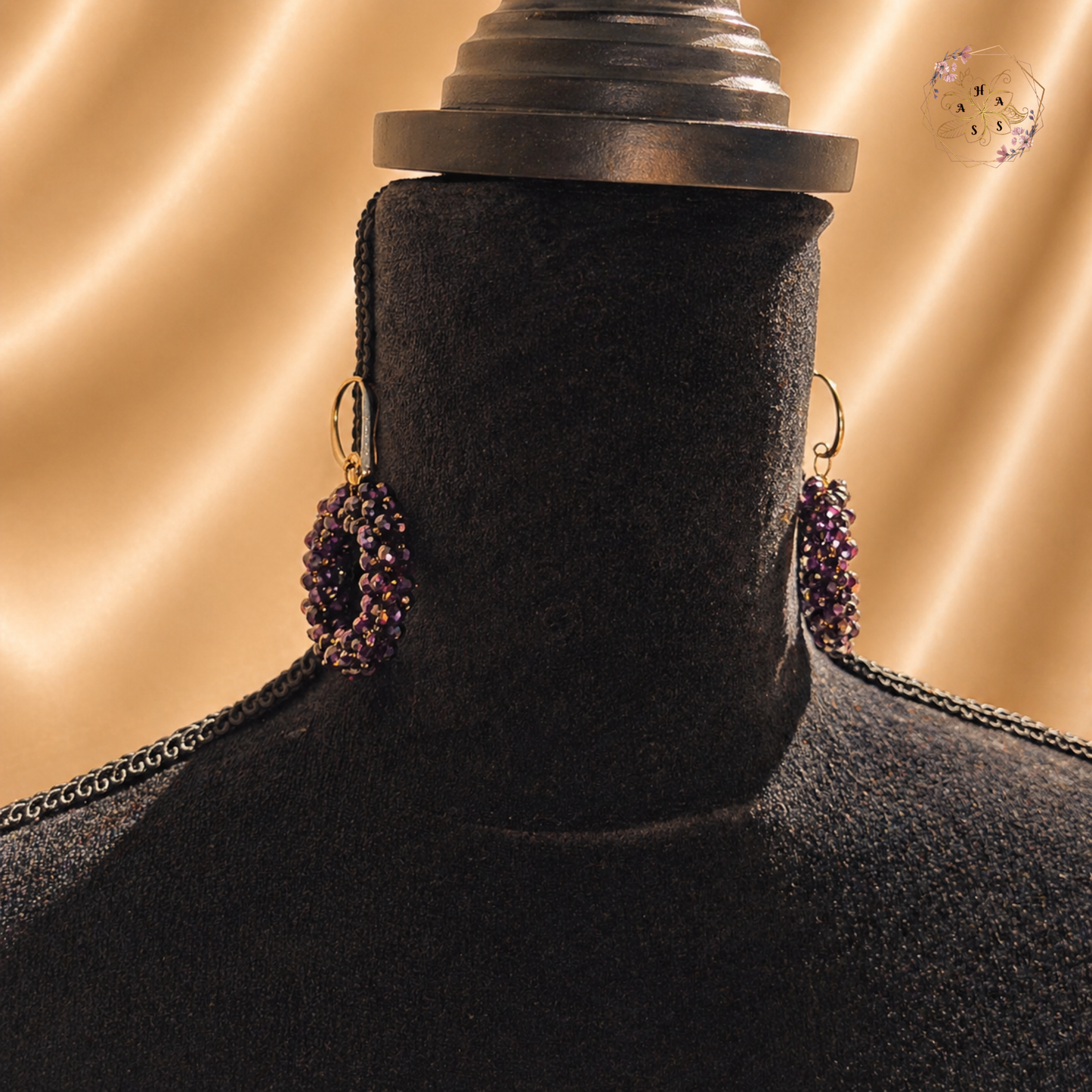 Fleurs Améthyste – Boucles d'oreilles