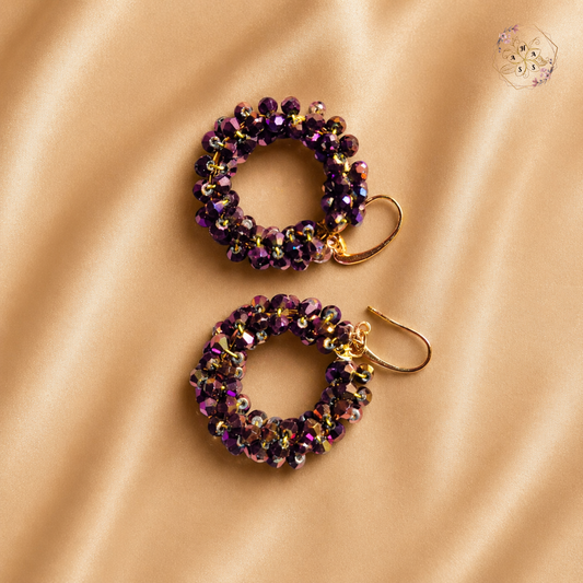 Fleurs Améthyste – Boucles d'oreilles