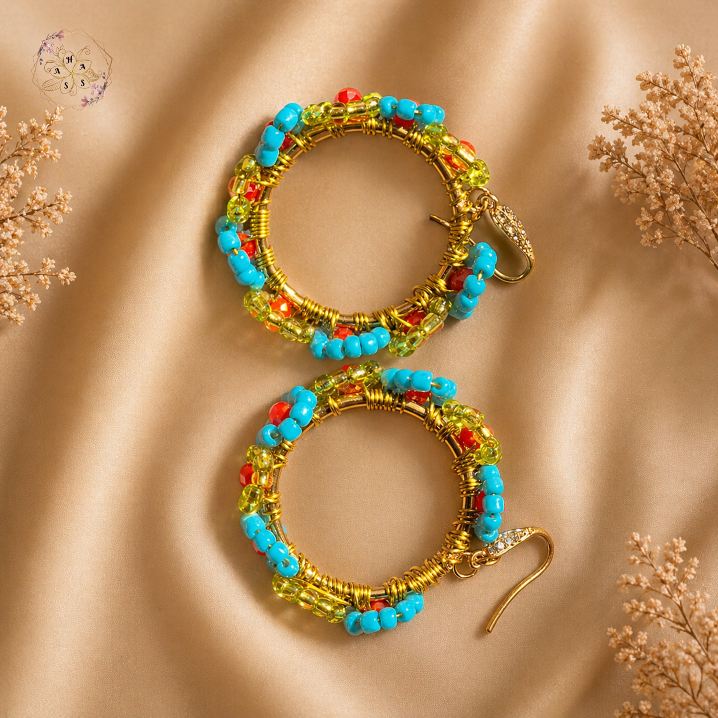 Fleurs Tropicales – Boucles d'oreilles