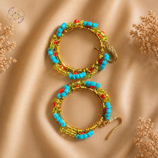 Fleurs Tropicales – Boucles d'oreilles