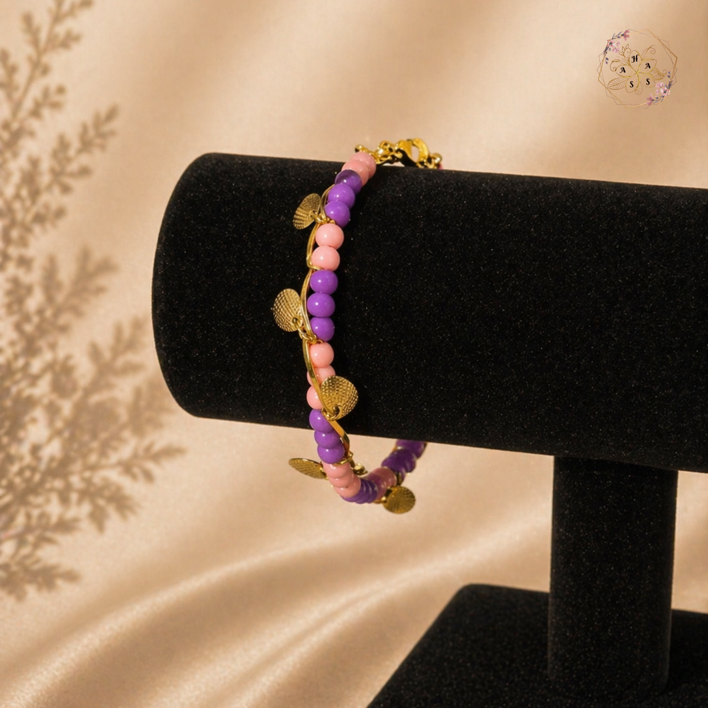 Brise violette – Bracelet de cheville