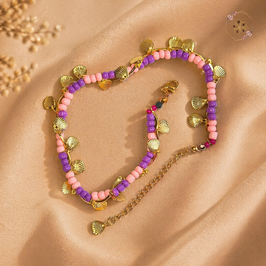 Brise violette – Bracelet de cheville