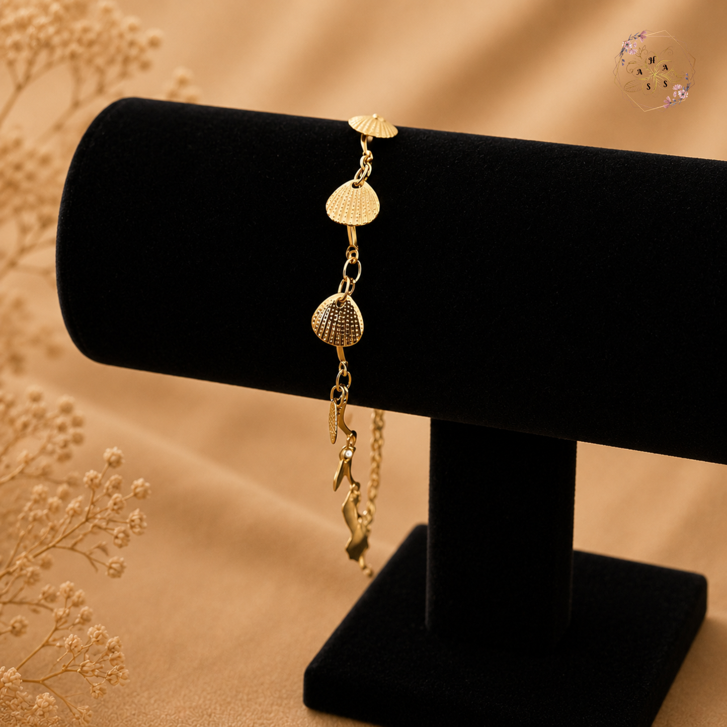 Brise Nacrée – Bracelet de cheville