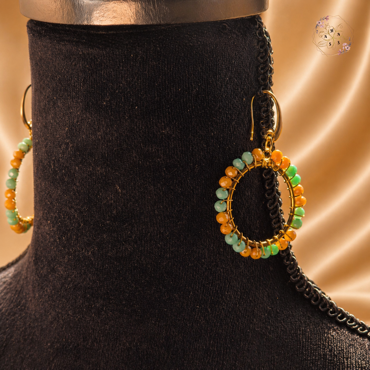 Fleurs Miel – Boucles d'oreilles