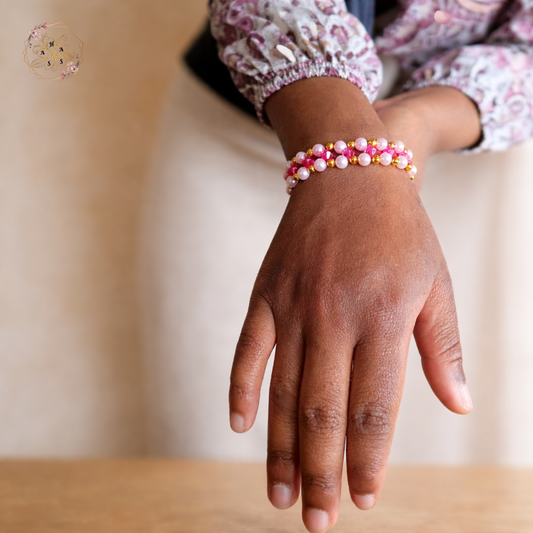 Voie de la perle rose - Bracelet