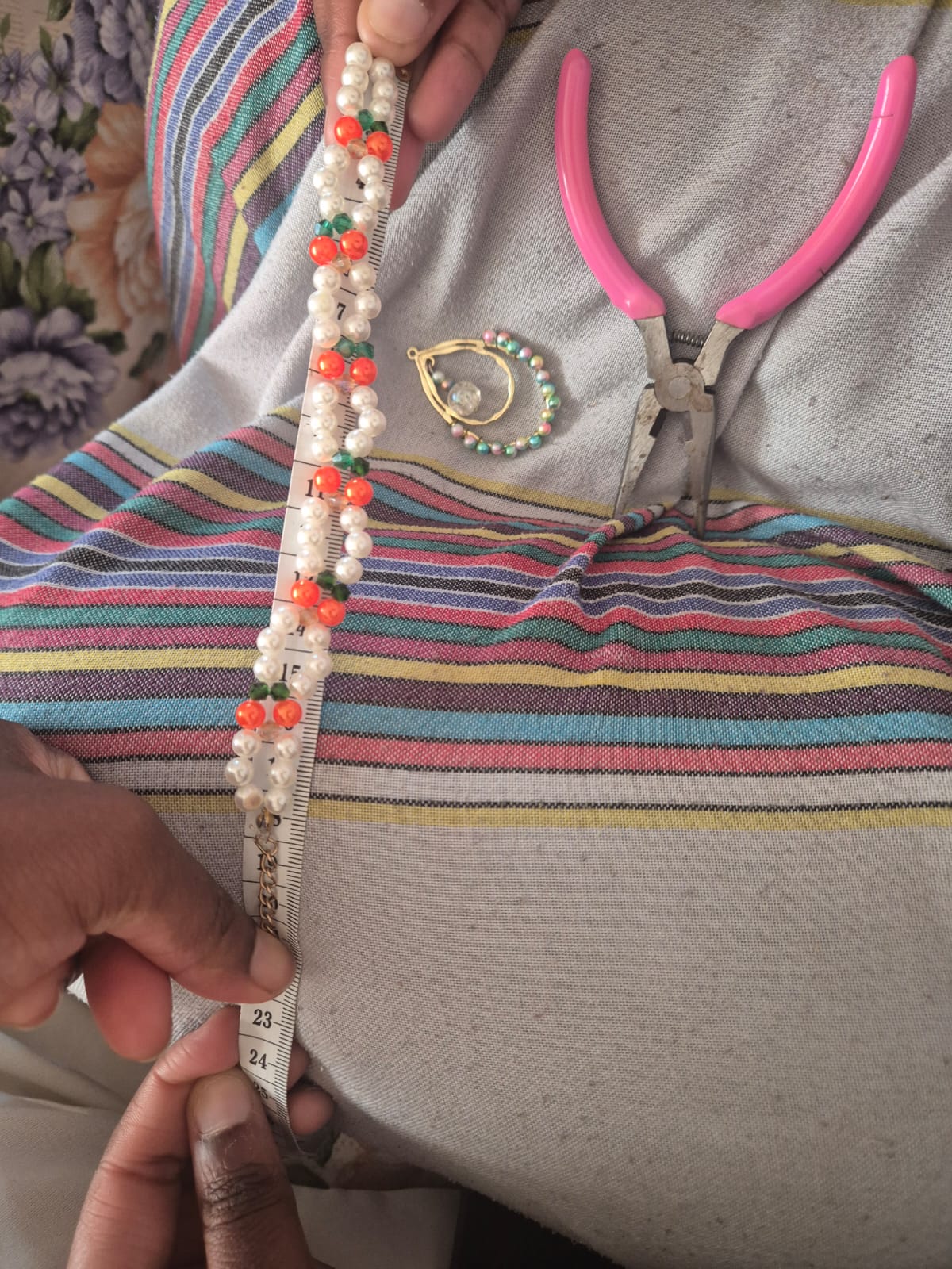 Perles abricotées – Bracelet